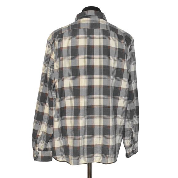 A6 Auth WALLACE & BARNES Classic Plaid Check Soft Cotton LS Casual Shirt Sz XXL - Picture 3 of 5